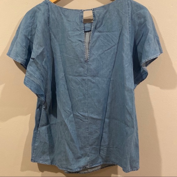 Massimo Dutti brand new light denim jean top - Picture 6 of 6